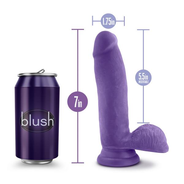 Au Naturel Bold Pleaser 7 inches Dildo Purple Sex Toy Product