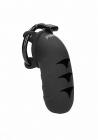 Mancage Chastity Model 08  4.2 inches Silicone Cock Cage Black Sex Toy Product