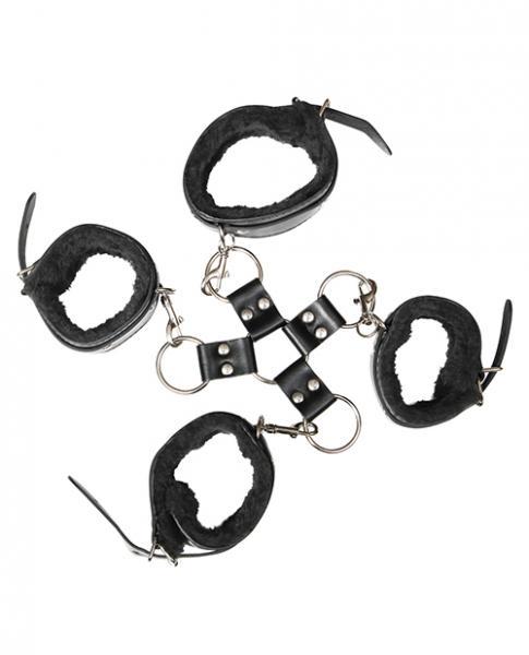 A&e Hog Tie Set Black Sex Toy Product