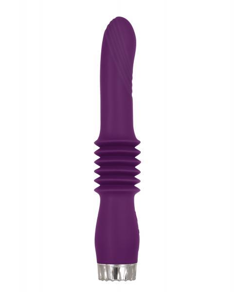 A&e Deep Love Thrusting Wand Silicone Rechargeable Purple Sex Toy Product