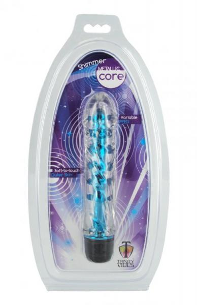 Shimmer Core Metallic Vibe - Blue Sex Toy Product