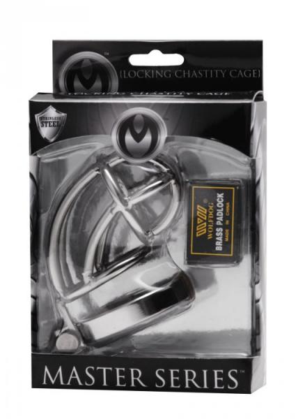 Captus Stainless Steel Locking Chastity Cage Sex Toy Product