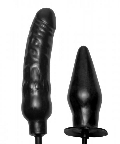 Deuce Double Penetration Inflatable Dildo And Anal Plug Sex Toy Product