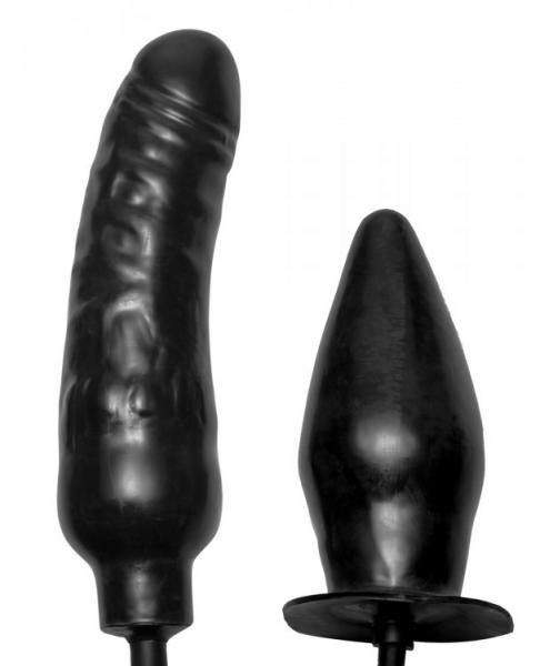 Deuce Double Penetration Inflatable Dildo And Anal Plug Sex Toy Product