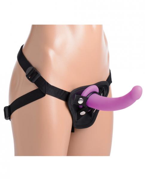 Strap U Navigator Silicone G-Spot Dildo With Harness Image 3