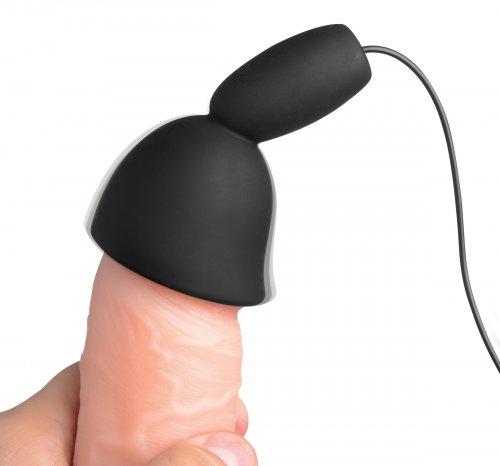 Deluxe 10 Mode Silicone Penis Head Teaser Black Sex Toy Product