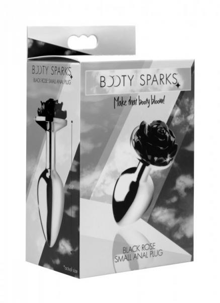 Booty Sparks Black Rose Anal Plug Small Sex Toy Product