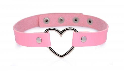 Sweet Heart Chrome Heart Pink Choker Sex Toy Product