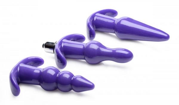 Thrill Trio Anal Plug Set Purple Image 2