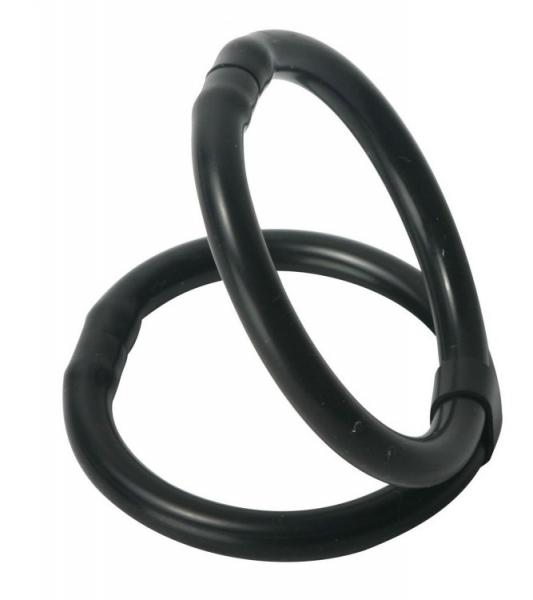 Easy Release Silicone Duo Cock Ring Sex Toy Product