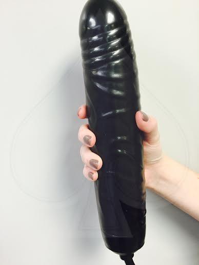 Inflatable Dildo 11 inches Black Sex Toy Product