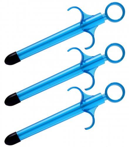 Trinity Vibes Lubricant Launcher 3 Pack Blue Sex Toy Product