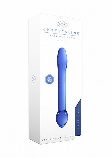 Chrystalino Treasure Blue Glass Wand Sex Toy Product