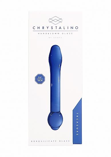 Chrystalino Treasure Blue Glass Wand Sex Toy Product