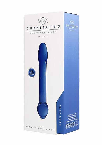 Chrystalino Treasure Blue Glass Wand Sex Toy Product