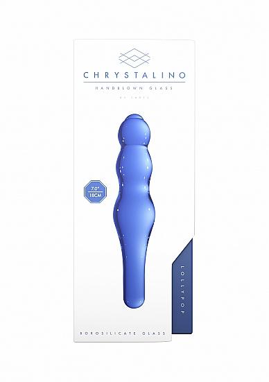Chrystalino Lollypop Blue Glass Wand Sex Toy Product