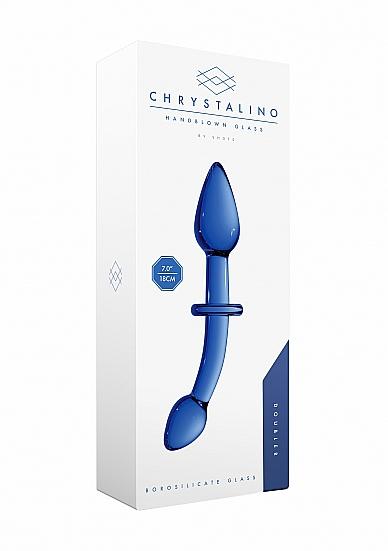 Chrystalino Doubler Double Ended Wand Blue Sex Toy Product