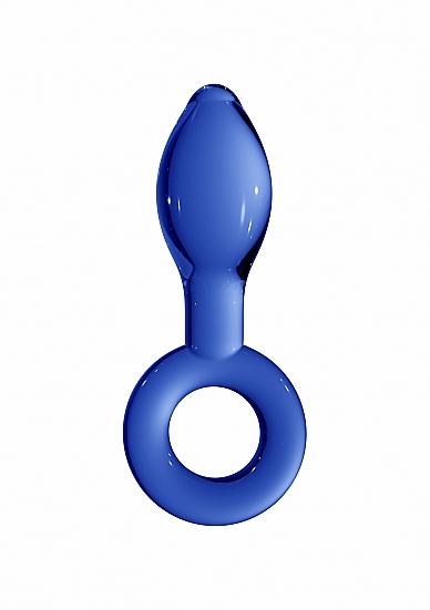 Chrystalino Plugger Blue Glass Butt Plug Sex Toy Product