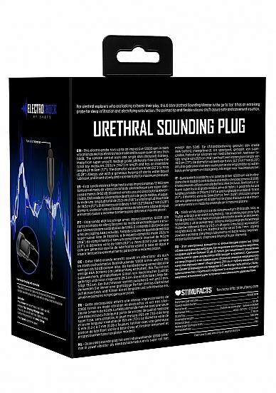 Electro Shock - Urethral Sounding Plug - Black Sex Toy Product