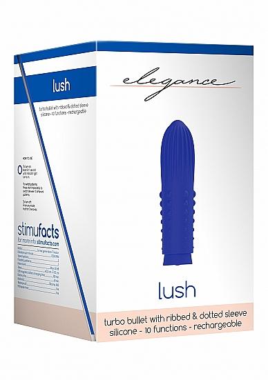 Turbo Rechargeable Bullet - Lush - Blue Sex Toy Product