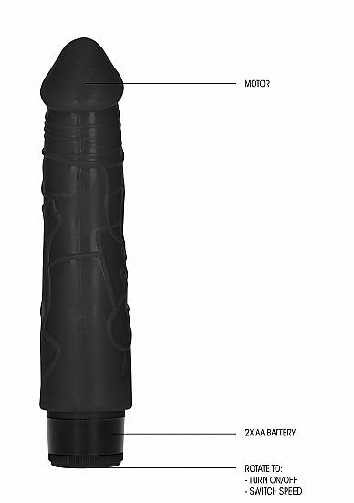 8 Inches Thick Realistic Dildo Vibe Black Sex Toy Product