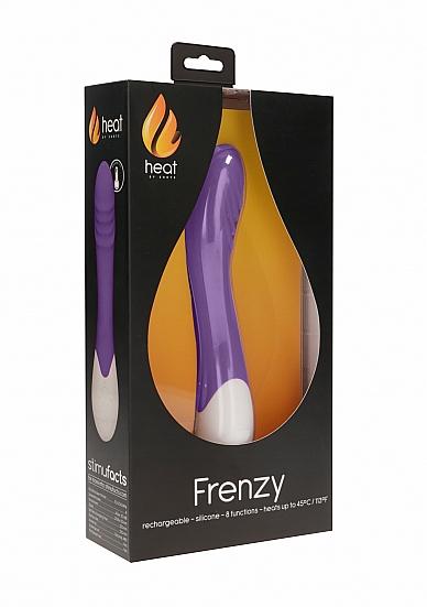 Heat Frenzy Rechargeable Heating G-Spot Vibrator Purple Sex Toy Product