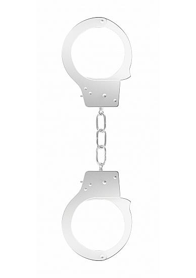Ouch Beginners Handcuffs Metal White Sex Toy Product