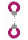 Ouch Pleasure Handcuffs Furry Pink Sex Toy Product
