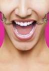 Ouch Hook Gag with Leather Straps Pink O/S Sex Toy Product