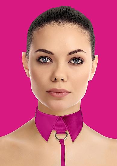 Ouch Classic Collar With Leash Pink Sex Toy Product