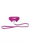 Ouch Classic Collar With Leash Pink Sex Toy Product