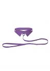 Ouch Classic Collar With Leash Purple Sex Toy Product