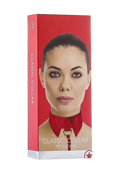 Ouch Classic Collar With Leash Red Sex Toy Product
