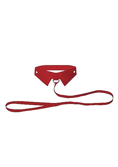 Ouch Classic Collar With Leash Red Sex Toy Product