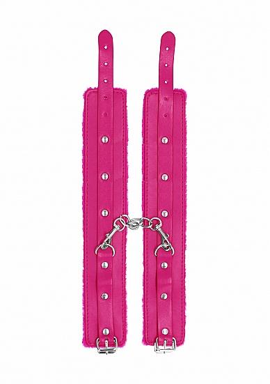 Ouch! Plush Leather Ankle Cuffs Pink Sex Toy Product