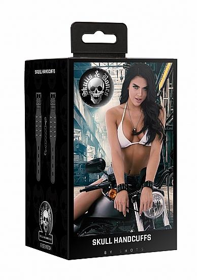 Ouch! Skulls And Bones Handcuffs With Skulls Black Sex Toy Product