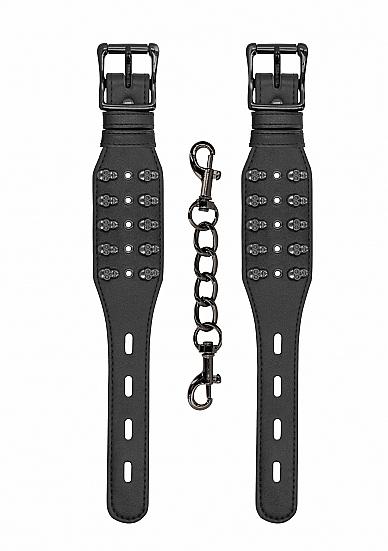 Ouch! Skulls And Bones Handcuffs With Skulls Black Sex Toy Product