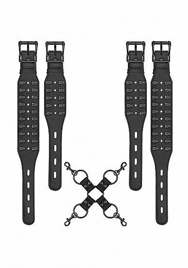 Ouch! Skulls & Bones Hogtie With Skulls Black Sex Toy Product
