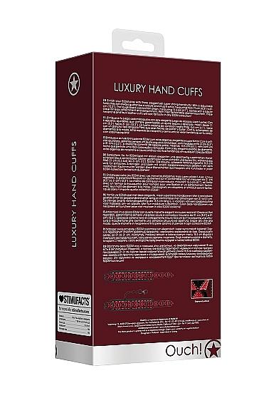 Ouch Luxury Handcuffs Burgundy Sex Toy Product