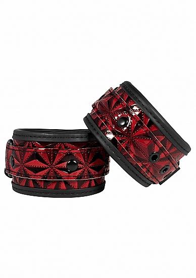Luxury Ankle Cuffs - Burgundy Sex Toy Product
