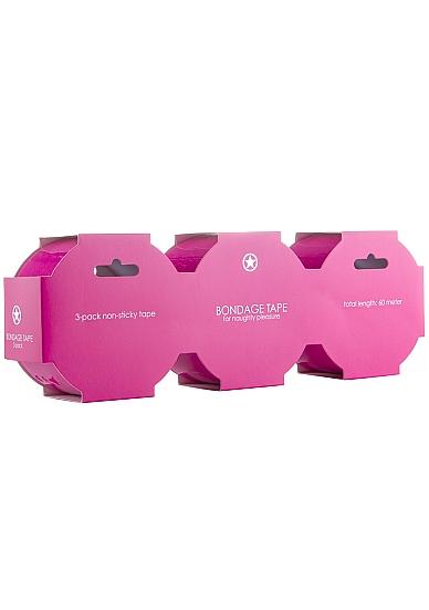 Ouch Bondage Tape 3 Pack Pink Sex Toy Product