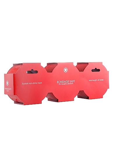 Ouch Bondage Tape 3 Pack Red Sex Toy Product