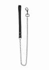 Leather Handle Chain Lead - Black Sex Toy Product
