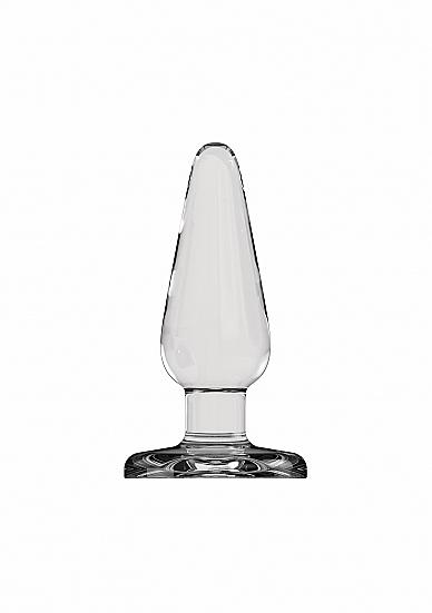 Butt Plug Basic 3 inches Glass Clear Sex Toy Product
