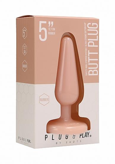 Butt Plug Basic 5 inches Beige Sex Toy Product