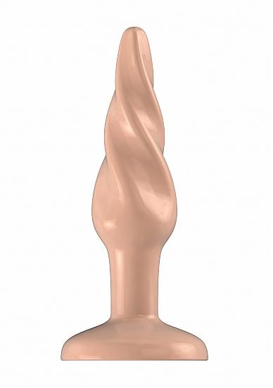 Butt Plug Rounded 5 inches Beige TPR Sex Toy Product