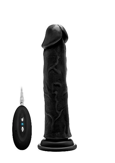 Vibrating Realistic Cock 9 inches Black Dildo Sex Toy Product