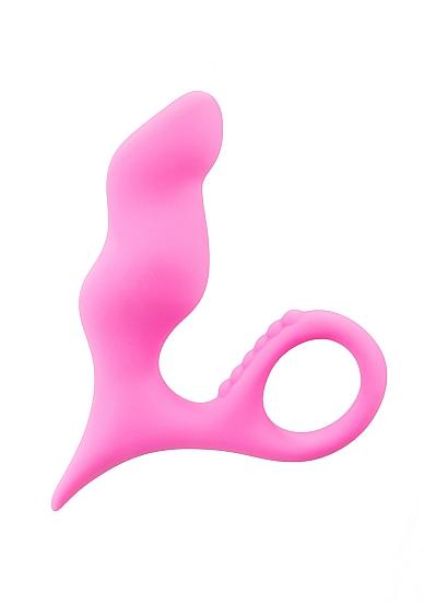 Squatter Pink Curved Dildo