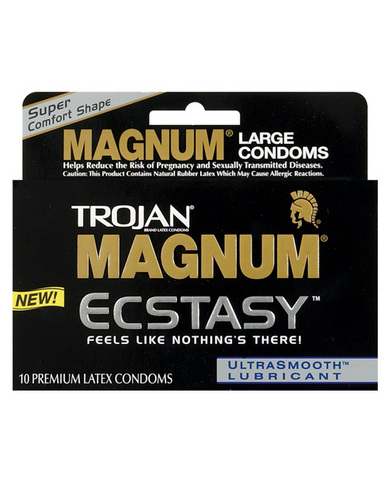 Trojan magnum ecstasy condoms - box of 10 Sex Toy Product