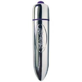 RO-80mm Bullet Vibe Silver Sex Toy Product